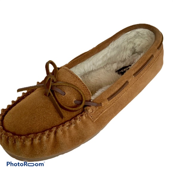 clarks leather moccasins